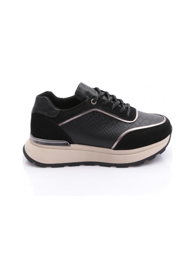 Dgn 81185 Kadin Sneaker Ayakkabi Siyah