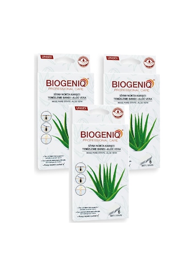 Beauty Aloe Vera Siyah Nokta Burun Bandı 3 Adet Nazik Gözenek Temizleyici Nose Strip