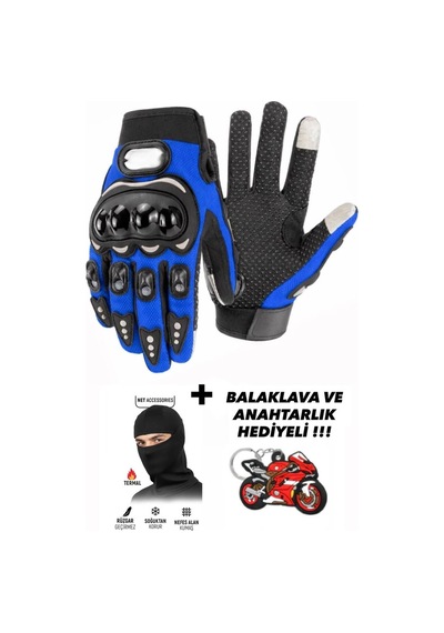 Speed Biker Motosiklet Bisiklet Eldiveni Dokunmatik Özellikli Yasaya Uygun Etiketli Sb Uzun Mavi Eldiven - 865142044 Diğer