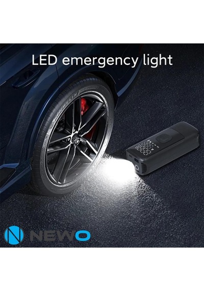 Newo Şarjlı Lastik Şişirme Pompası Işıklı Kp01