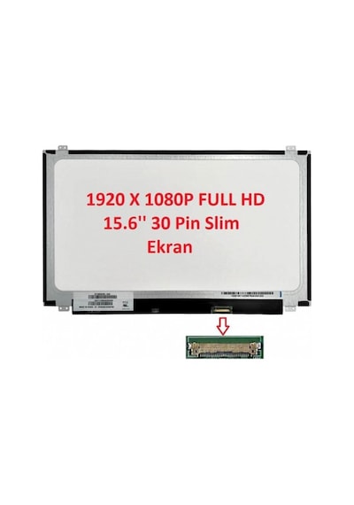 Lenovo İdeapad 300-15ısk Tn Notebook Lcd Ekran 15.6 '' Led Slim Dar Soket Full Hd Mat