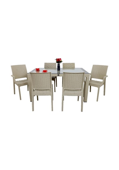 Depootoptan Mandella Elit Rattan 90 x 150 CM 2 Elit Koltuk 4 Elit Sandalye Camlı M (533389974) Depootoptan Mandella Elit Rattan 90 x 150 CM 2 Elit Koltuk 4 Elit Sandalye Camlı M (533389974)