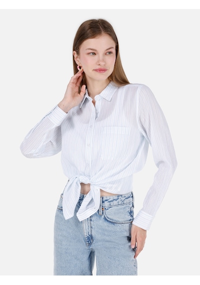 Colin's Colins Regular Fit Shirt Yaka Desenli Mavi Kadın Uzun Kol Gömlek Cl1068907 Q1.v1 Lbl Açık Mavi Colin's Colins Regular Fit Shirt Yaka Desenli Mavi Kadın Uzun Kol Gömlek Cl1068907 Q1.v1 Lbl Açık Mavi