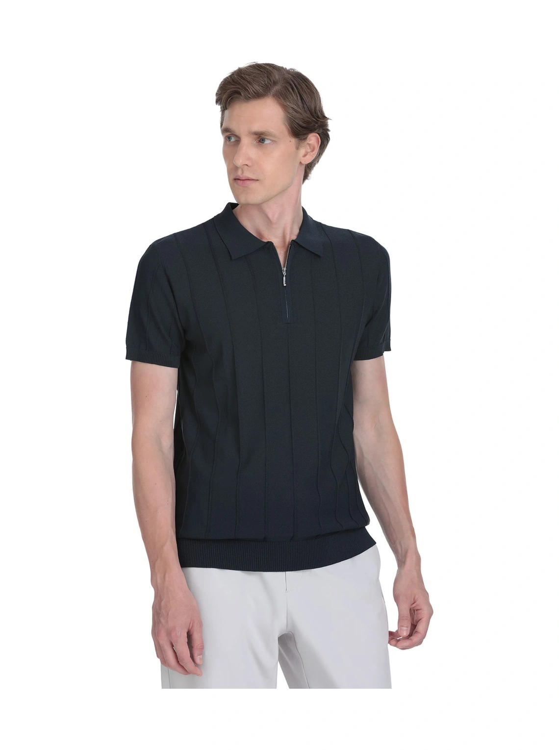 Hatemoğlu Lacivert Regular Fit Polo Yaka Rayon Tişört 35621 659126