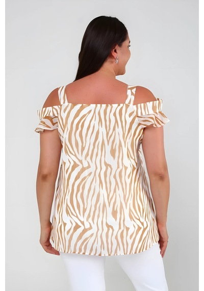 Hanezza Büyük Beden Zebra Desenli Şifon Bluz: Feminen Şıklık Ve Konfor Hardal - 526580208 Hardal Hanezza Büyük Beden Zebra Desenli Şifon Bluz: Feminen Şıklık Ve Konfor Hardal - 526580208 Hardal