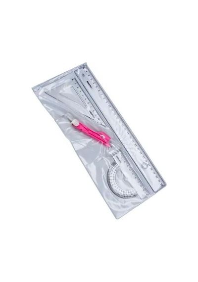 Artlantis Cetvel Takımı 30 Cm 1 Paket Yıldızlar Cetvel Pergel Gönye İletki Şeffaf Çizim Takımı Pergelli Çizim Genel