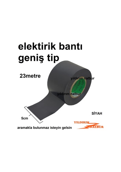 Elektirik Bantı Siyah Duble Boy 50 X 23 İzole Bant Kanal Bantı