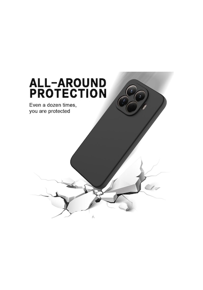 Xiaomi 17t Pro Uyumlu Silikon Kılıf - Pastel Renk Tonu Kamera Korumalı Esnek Kapak - Gri