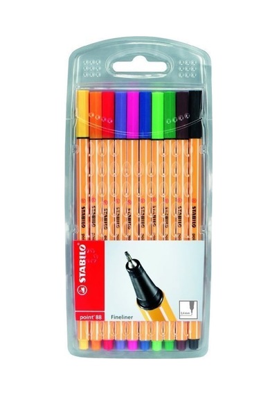 Stabilo Point 88 Fineliner 10 Renk Kalem Set