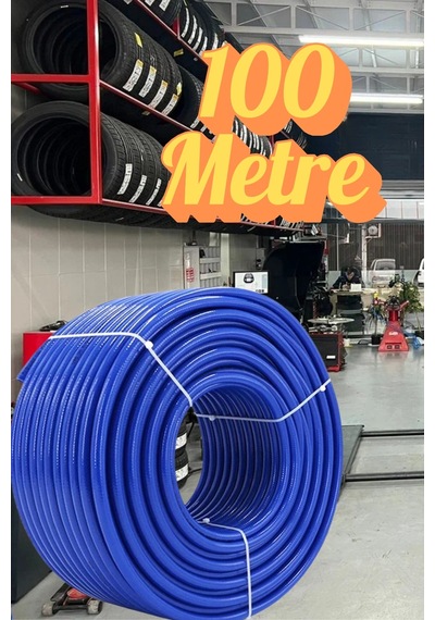 100 Metre Kompresör Hava Hortumu 8 Mm Termo Hortum Mavi Thermo Hortum Basınca Dayanıklı Hortum