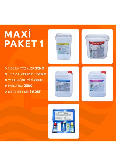 Havuz Bakım Seti Maxi Paket 1