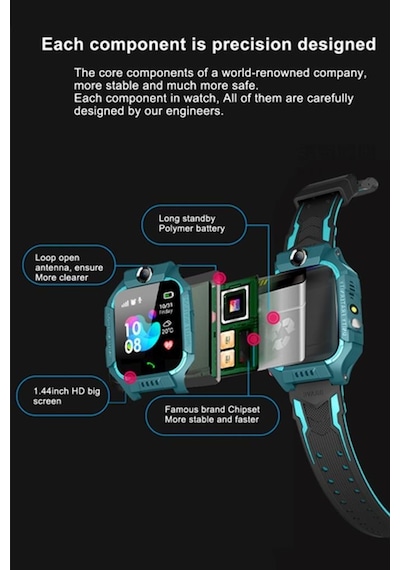 Torima Z6 Konum Takipli Sim Kart Destekli GPS Özellikli Akıllı Çocuk Saati (İthalatçı Garantili)