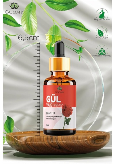 Tr Gommy Gül Yağı%100 Doğal Bitkisel Uçucu Yağ Rose Oil 10ml Diğer