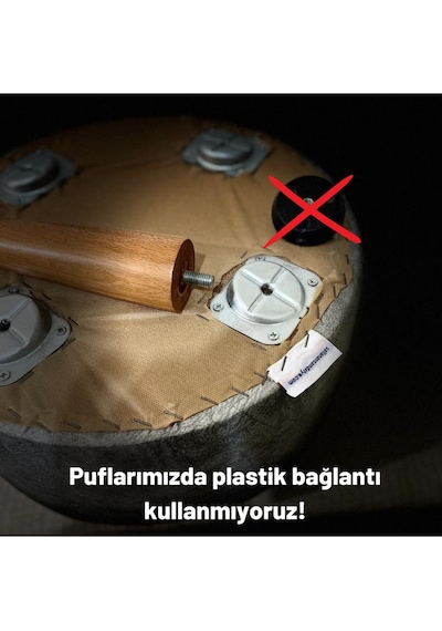 Asedia Miskin Ceviz Retro Ahşap Ayak Uzatma Pufu Makyaj Koltuğu Bench Tabure