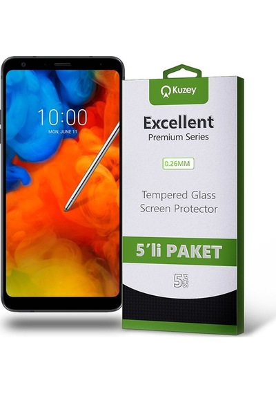 LG Uyumlu Q Stylus Ekran Koruyucu Cam 5 Adet (534061320)