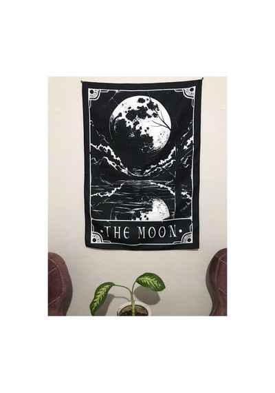 The Moon Desenli Tasarım Duvar Halısı