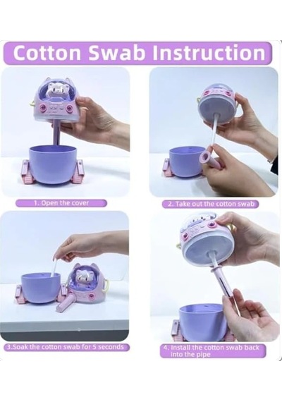Mini Kedi Şekilli Led Işıklı 220ml Hava Nemlendirici