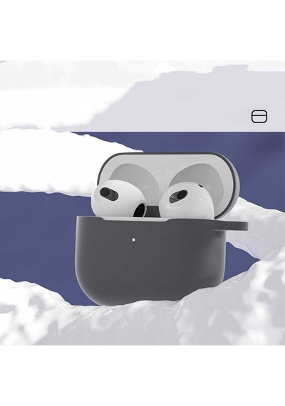 Lexroo Apple AirPods Uyumlu 3. Nesil Airbag 28 Silikon Kılıf - Gri