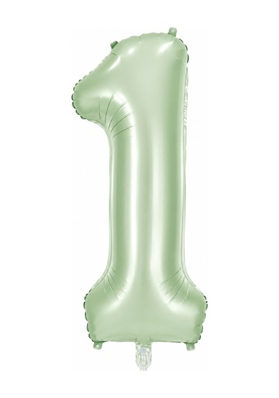 1 Rakam Folyo Balon Yeşil Rengi 76 Cm