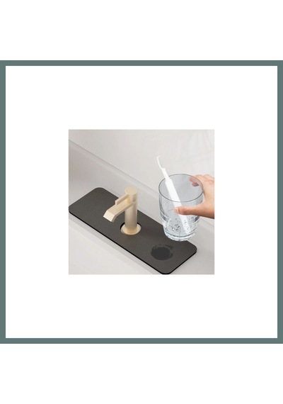Bezos Su Emici Sihirli Lavabo Kenar Matı 38x13cm Mc-605 Ventra Çok Renkli