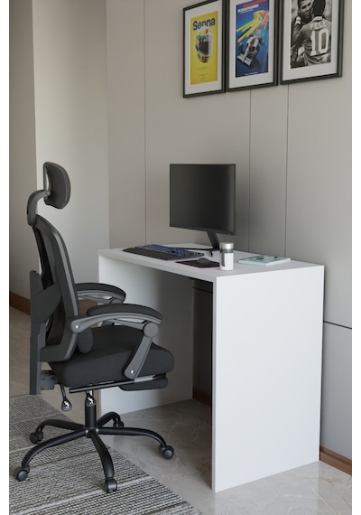 Alpa Ev Mobilya Çalışma Masası, Modern Bilgisayar Masası, Ofis & Ev Kullanımı, Minimal Tasarım Beyaz Alpa Ev Mobilya Çalışma Masası, Modern Bilgisayar Masası, Ofis & Ev Kullanımı, Minimal Tasarım Beyaz