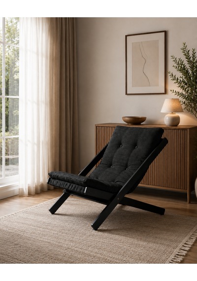 Tekli Dinlenme Koltuğu Berjer Balkon Koltuğu Bahçe Kotuğu Antrasit