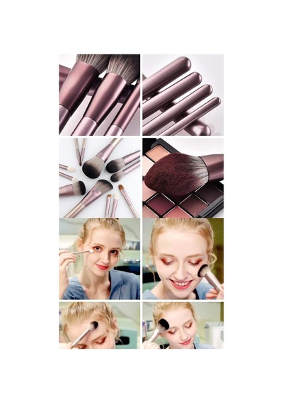 Rose Gold Özel Kıl Fırça Seti 12 Parça Ve Harika Çantalı Belirtilmemiş