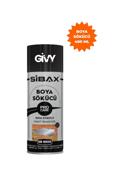 Boya Sökücü Sprey 400 Ml Solvent Bazlı, Vernik Ve Yapıştırıcı Temizleyici Sb8000