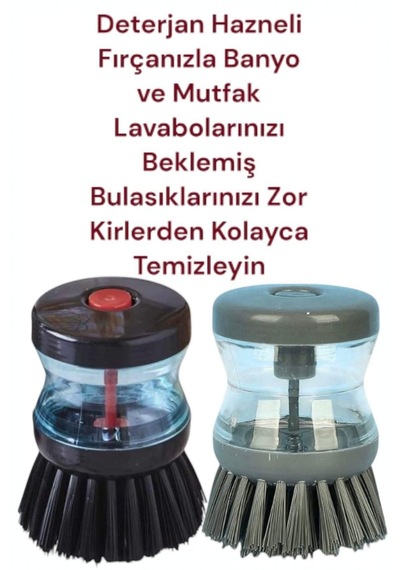 Hasby Deterjan Hazneli 2'li Bulaşık Fırçası