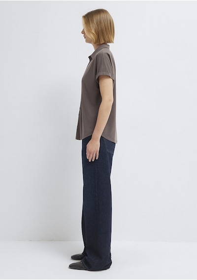 Mavi - Soft-premium Kahverengi Tencel Modal Karışımlı Gömlek 168081-87537