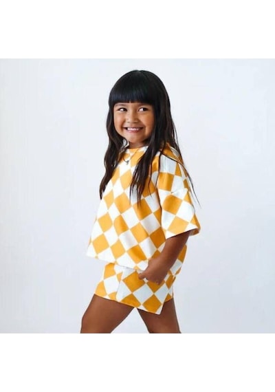 Lolliboomkids Kız Çocuk Oversize Ekose - Dama Desenli Tişört Ve Şort 2li Takım 2-7 Yaş Yazlık Takım Sarı Renk Sarı Lolliboomkids Kız Çocuk Oversize Ekose - Dama Desenli Tişört Ve Şort 2li Takım 2-7 Yaş Yazlık Takım Sarı Renk Sarı