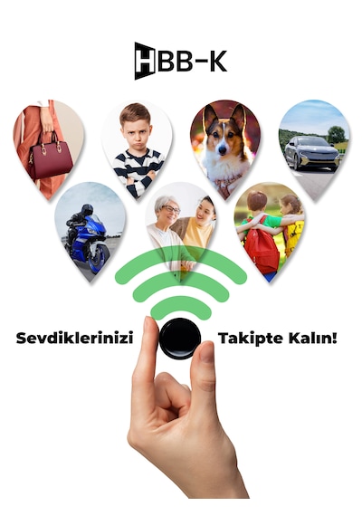 Hbb-k Plus Tag 01 Apple Uyumlu iOS - Android Airtag Akıllı Takip