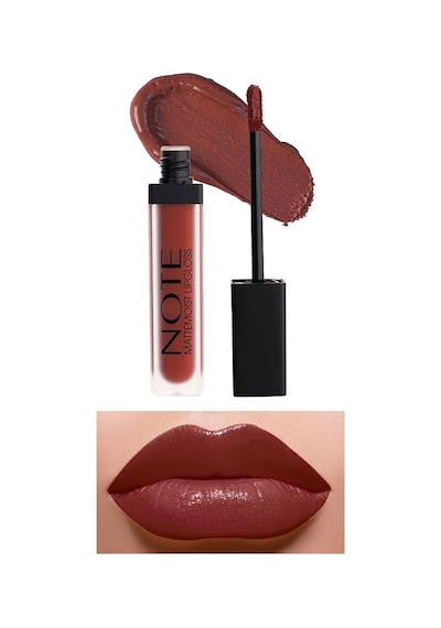 Note Cosmetique Mattemoist Lipgloss Yarı Mat Saten Bitişli Likit Ruj 408 Femme Fatale - Bordo