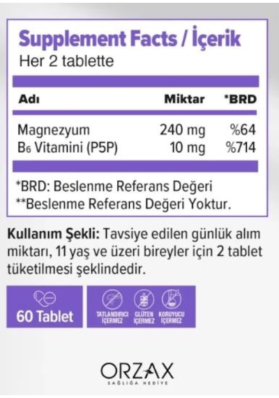 Ocean Extramag Bisglisinat P5p 60 Tablet