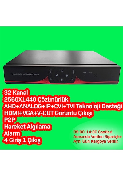 32 Kanal Ahd Kayıt Cihazı