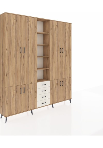 Arges Dolap 17 Raflı 4 Çekmeceli 8 Kapaklı 220x30x243 Çam-çam/aytaşı Atlas Çam/aytası Arges Dolap 17 Raflı 4 Çekmeceli 8 Kapaklı 220x30x243 Çam-çam/aytaşı Atlas Çam/aytası