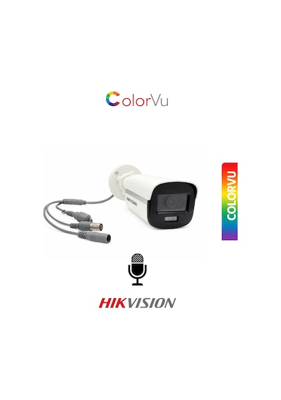 Ds-2ce10df0t-lpfs 2.8mm Colorvu Gece Renkli Dahili Mikrofonlu Kamera