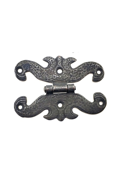 Antika Tarz Dekoratif Pirinç Kelebek Menteşe - 63x45 Mm, Oksit