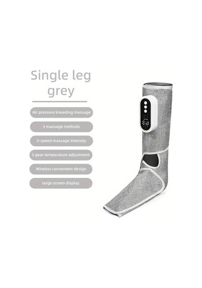 Cordial Gri Kablosuz Elektrikli Bacak Masaj Hava Basınçlı Ayak Baldır Taban Şarj Edilebilir Titreşim Rahatlama Erkek Kadın Ebeveyn Hediye Gri
