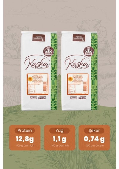 Kaşka Siyez Bulguru Çiğ Köftelik 2 x 1 KG