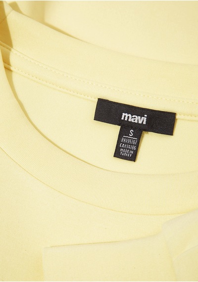 Mavi - Lux Touch Tencel Tm Modal Sarı Sweatshirt 168837-91390 Sarı