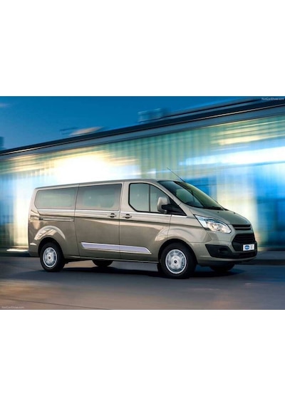 Ford Tourneo Custom Krom Cam Alt Çıtası 8 Parça Kısa Şase 2012 ve