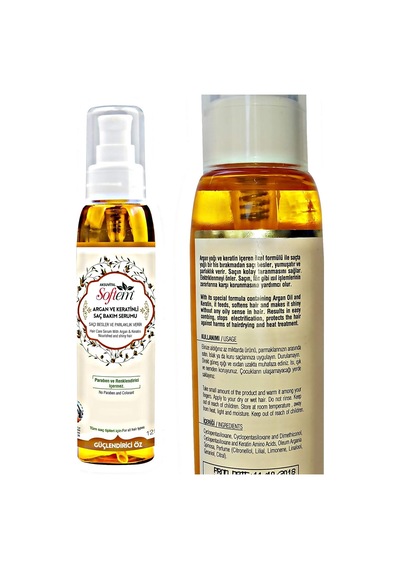 Softem M02090 Argan Ve Keratinli Saç Bakım Serumu 125 Ml. 1 Paket 1 X 125 Ml