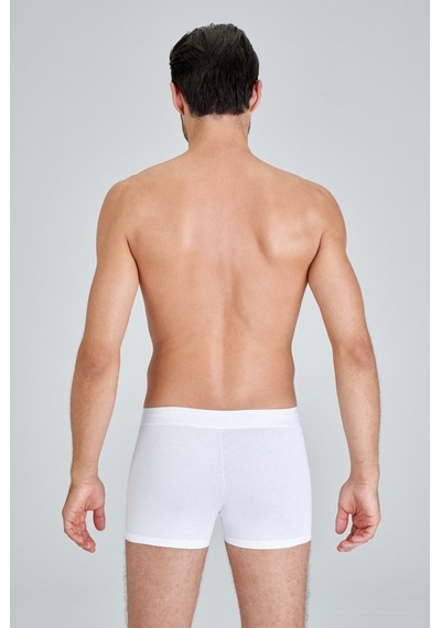 Kom Colin 2'Li Pamuklu Boxer Beyaz