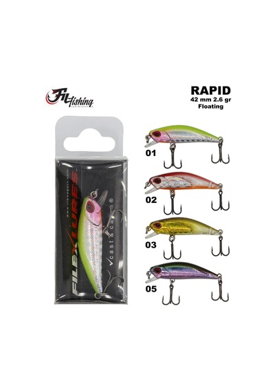 Filex Lures Rapid Floating Maket Balık 42 Mm 2.6 Gr