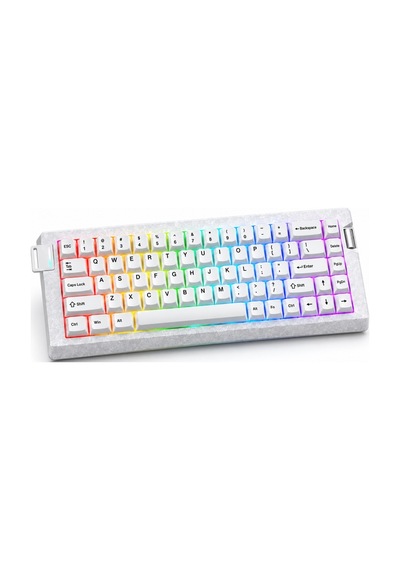 Ajazz Ak680 V3 8000 Hz Manyetik Rgb Oyuncu Klavyesi Beyaz Ice Island
