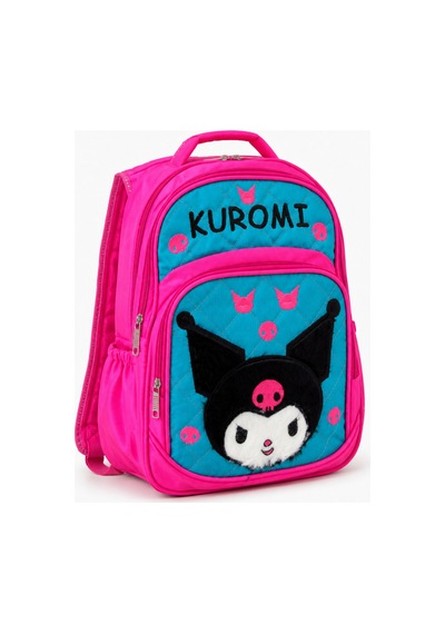 Miço Kids Kuromi Peluş Kapitone Kız Çocuk Okul Çantası Fuşya