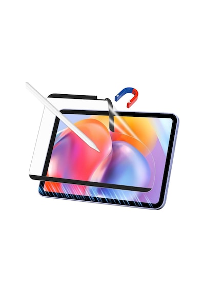 Samsung Galaxy Tab S9 Fe 10.9 Inç Uyumlu Ekran Koruyucu Magnetic Mıknatıslı Kağıt Hissiyatlı