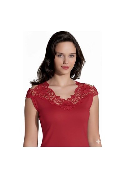 Meks Şahinler Arkası Güpürlü Atlet B396 - Renk: Ekru / Beden: L/xl 12-0530