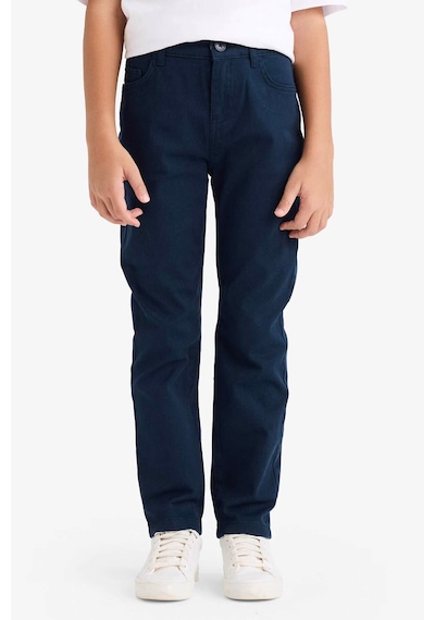 Defacto Erkek Çocuk Düz Paça Gabardin Pantolon X4224a626spnv146 Lacivert-nv146